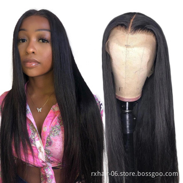 Wholesale Hd Transparent Lace Front Wig, 100 Raw Virgin Human Hair Wigs, Glueless Remy Natural Human Hair Wigs Vendor